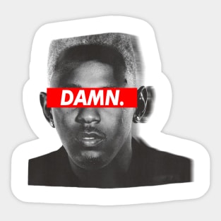 KENDRICK LAMAR - Damn.!!! Blur Grayscale Style Sticker